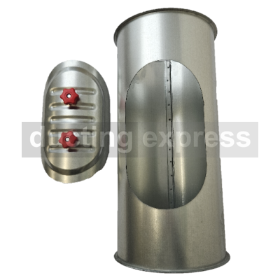 Express Duct Access Door Adapter 100 Diameter To Fit Access Door Small 180mm X 80mm