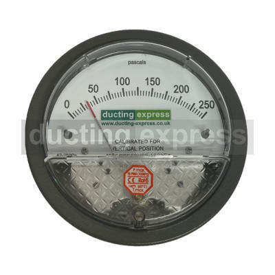 Pressure Differential Gauge Kit 0 To 250 PA