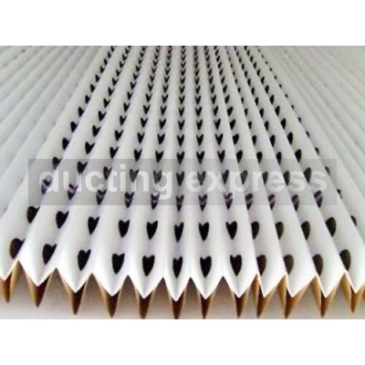 Spray Booth Paper Pleated Filter Media 914mm H X 9144mm Long