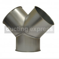 Express Duct Y-piece 45 Degree 224mm