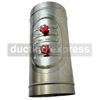 Spiral Duct Access Door Adapter 125 Diameter To Fit Access Door Small 180mm X 80mm