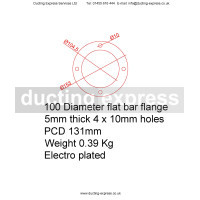 Flange To Flex Quick Release Adapter 100mm Diameter