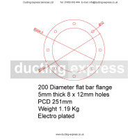 Flange To Flex Quick Release Adapter 200mm Diameter