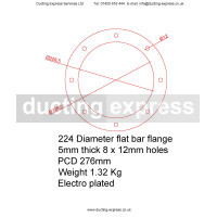 Flange To Flex Quick Release Adapter 224mm Diameter