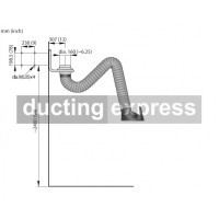 Nederman 4 Meter Horizontal Original Extraction Arm - 10554535