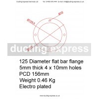 Flat Bar Flange 125mm Diameter