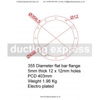 Flat Bar Flange 355mm Diameter