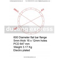 Flat Bar Flange 600mm Diameter