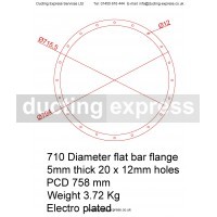 Flat Bar Flange 710mm Diameter