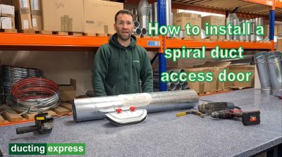 how to install a spiral duct access door