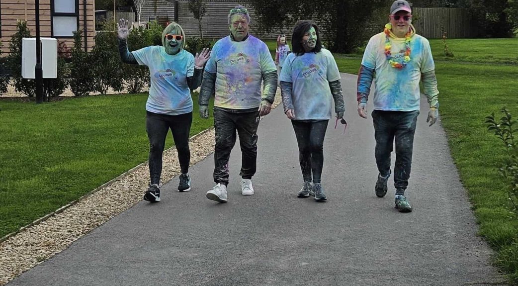 Ducting express at the Mid Wales 5km Colour Run